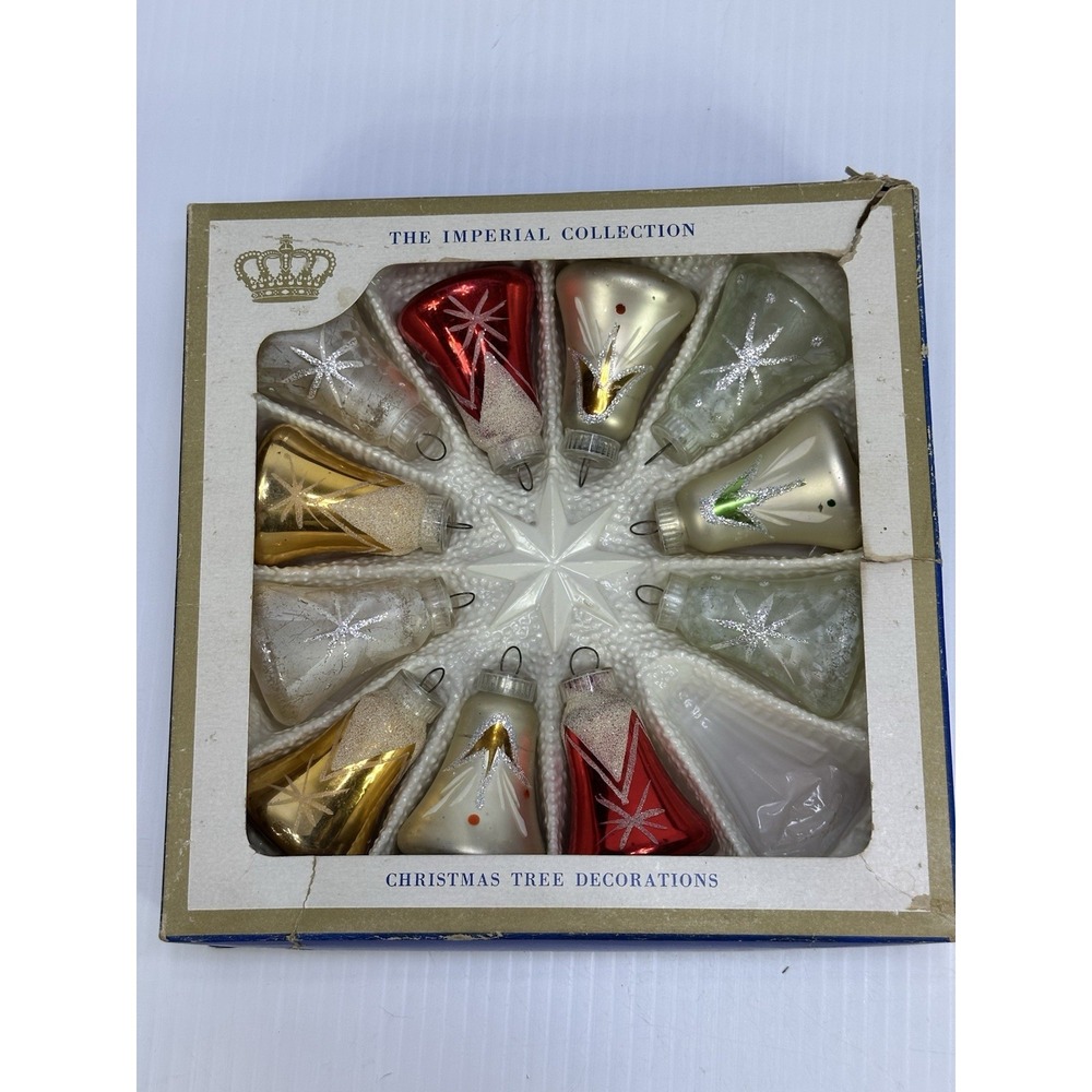 VINTAGE SEARS THE IMPERIAL COLLECTION CHRISTMAS ORNAMENT 11 BELLS AUSTRIA BOX